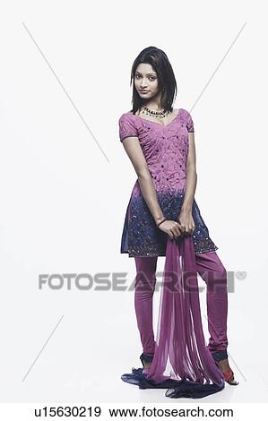 Portrait of a young woman posing View Large Photo Image Stock Photo - Portrait of a young woman posing. Fotosearch