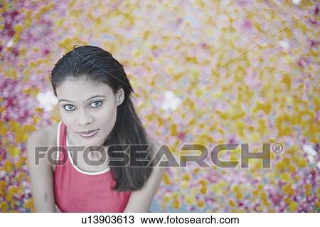 Portrait of a young woman View Large Photo Image Stock Image - Portrait of a young woman. Fotosearch