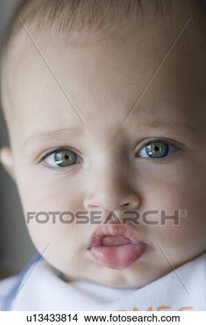 Picture - Portrait of a baby boy. Fotosearch