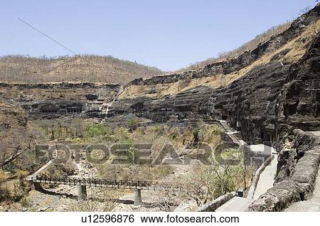 High angle view of a bridge, Ajanta, Maharashtra, India View Large Photo Image Stock Photograph - High angle view of a bridge, Ajanta, Maharashtra, India. Fotosearch