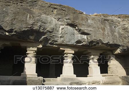 Old ruins of a cave, Ellora, Aurangabad, Maharashtra, India View Large Photo Image Stock Photo - Old ruins of a cave, Ellora, Aurangabad, Maharashtra, India. Fotosearch