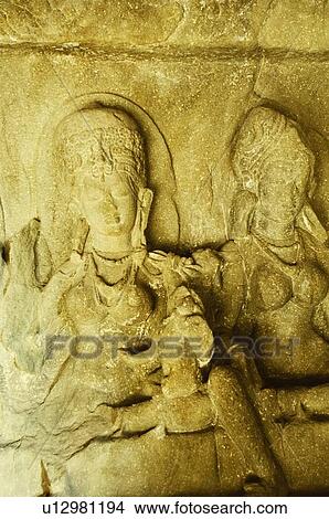 Statues in a cave, Ellora, Aurangabad, Maharashtra, India View Large Photo Image Picture - Statues in a cave, Ellora, Aurangabad, Maharashtra, India. Fotosearch