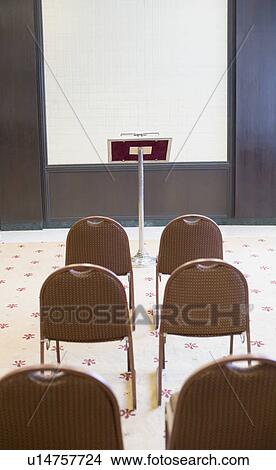 Picture - Empty chairs in a board room. Fotosearch