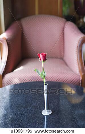 Stock Photography - Flower vase on a table. Fotosearch