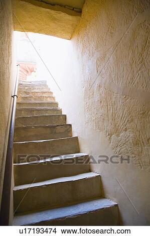 Picture - Low angle view of a staircase. Fotosearch
