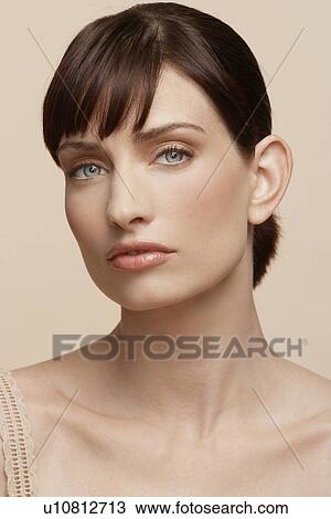 Mid adult woman (portrait) View Large Photo Image Stock Image - Mid adult woman (portrait). Fotosearch