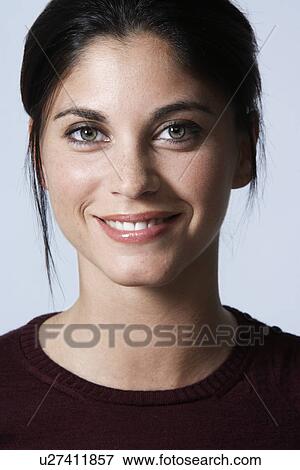 Portrait of young woman View Large Photo Image Stock Photo - Portrait of young woman. Fotosearch