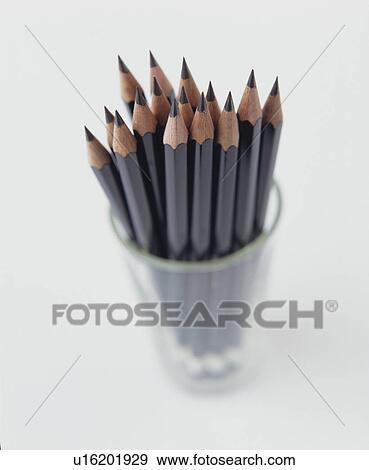 Pencils In Pot View Large Photo Image Stock Photo - Pencils In Pot. Fotosearch