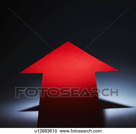 Red Arrow Pointing Upwards View Large Photo Image Stock Photography - Red Arrow Pointing Upwards. Fotosearch