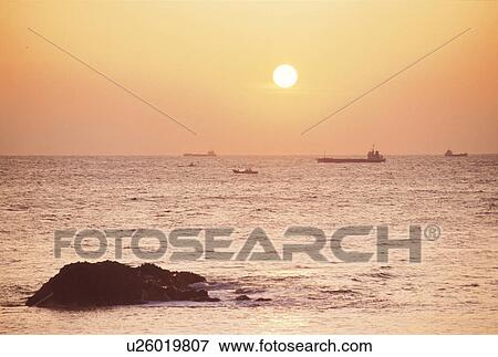 Stock Photo - The Sea In Twilight. Fotosearch