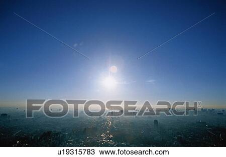 Sun Above City View Large Photo Image Stock Image - Sun Above City. Fotosearch
