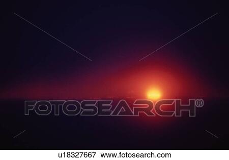 Setting Sun View Large Photo Image Stock Photo - Setting Sun. Fotosearch