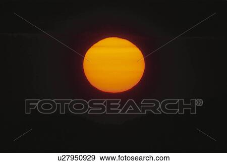 Setting Sun View Large Photo Image Stock Photo - Setting Sun. Fotosearch