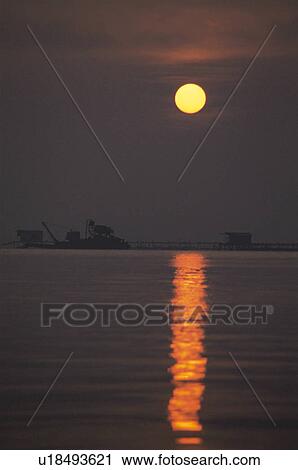 The Setting Sun And The Sea View Large Photo Image Stock Image - The Setting Sun And The Sea. Fotosearch