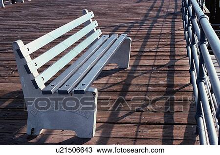 Bench Of Santa Monica Pier View Large Photo Image Stock Image - Bench Of Santa Monica Pier. Fotosearch