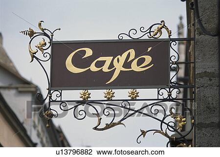 Stock Image - It Hangs And Is A Signboard.. Fotosearch