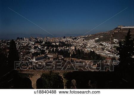 View Over Granada View Large Photo Image Stock Photo - View Over Granada. Fotosearch