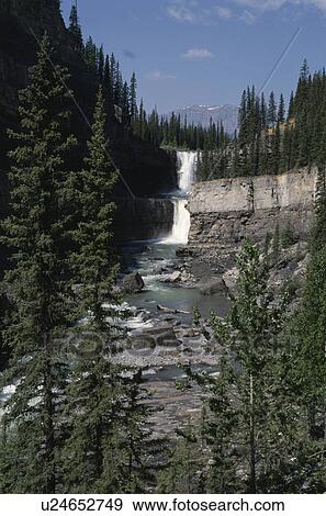 Waterfall View Large Photo Image Stock Photo - Waterfall. Fotosearch