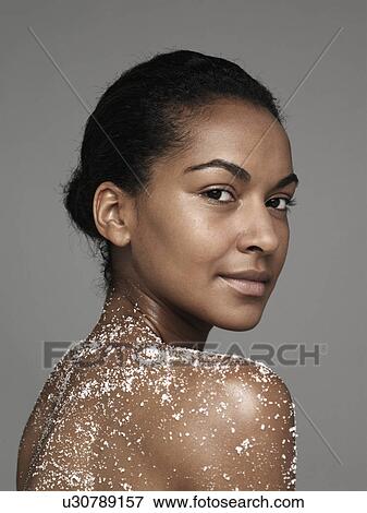 Young woman having skin treatment View Large Photo Image Stock Photo - Young woman having skin treatment. Fotosearch