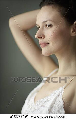 Young woman in pajama View Large Photo Image Stock Image - Young woman in pajama. Fotosearch