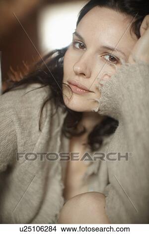 Young woman (portrait) View Large Photo Image Picture - Young woman (portrait). Fotosearch