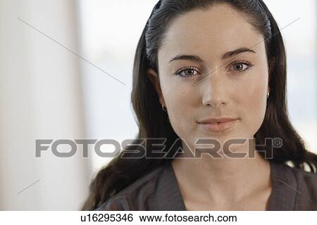 Young woman (portrait) View Large Photo Image Stock Photograph - Young woman (portrait). Fotosearch