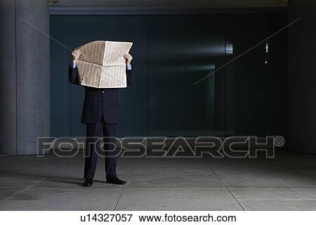 Businessman Reading Newspaper View Large Photo Image Stock Photo - Businessman Reading Newspaper. Fotosearch