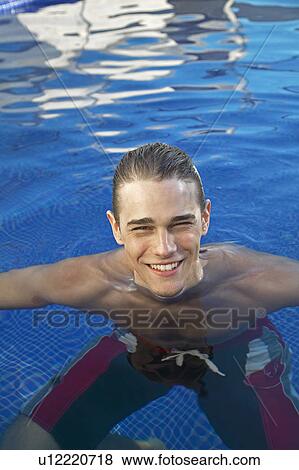 Young Man Swimming View Large Photo Image Stock Photo - Young Man Swimming. Fotosearch