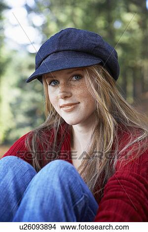 Picture - Portrait of teenage girl. Fotosearch