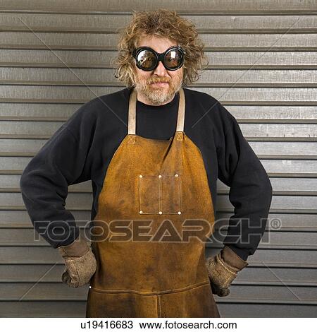 Stock Image - Male metalsmith. Fotosearch