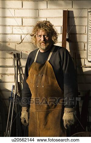 Picture - Portrait of a male metalsmith. Fotosearch