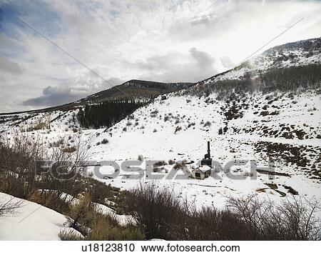 Abandoned industrial structure in valley, Colorado, USA View Large Photo Image Stock Image - Abandoned industrial structure in valley, Colorado, USA. Fotosearch