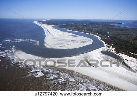 Aerial of coast at Cumberland Island National Seashore, Georgia. View Large Photo Image Stock Image - Aerial of coast at Cumberland Island National Seashore, Georgia.. Fotosearch