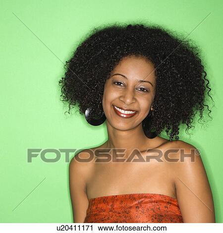 Portrait of an African-American woman. View Large Photo Image Stock Image - Portrait of an African-American woman.. Fotosearch