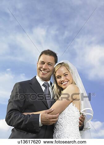 Portrait of bride and groom View Large Photo Image Stock Image - Portrait of bride and groom. Fotosearch