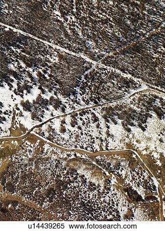 Aerial view of snow covered rural Colorado scenic View Large Photo Image Stock Photography - Aerial view of snow covered rural Colorado scenic. Fotosearch