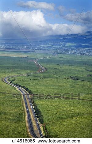 Road cutting through cropland in rural Maui, Hawaii. View Large Photo Image Stock Photography - Road cutting through cropland in rural Maui, Hawaii.. Fotosearch