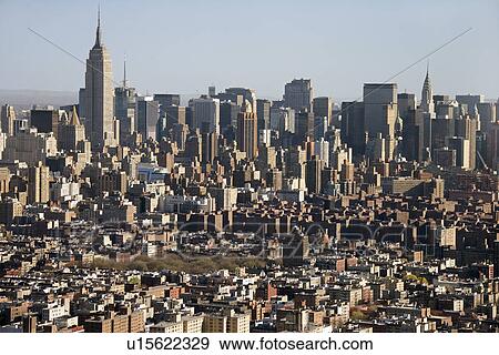 Aerial view of Manhattan, New York City skyline. View Large Photo Image Stock Photo - Aerial view of Manhattan, New York City skyline.. Fotosearch