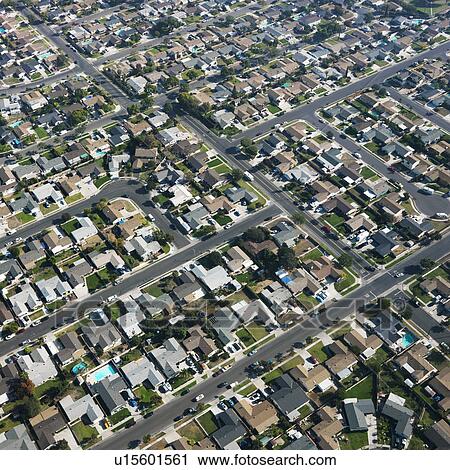 Aerial view of residential urban sprawl in southern California. View Large Photo Image Stock Image - Aerial view of residential urban sprawl in southern California.. Fotosearch