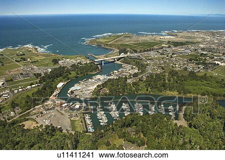 Aerial of coastal California town off the Shoreline Highway, USA. View Large Photo Image Stock Image - Aerial of coastal California town off the Shoreline Highway, USA.. Fotosearch