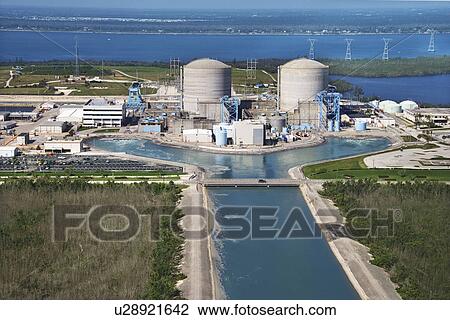 Aerial view of nuclear power plant on Hutchinson Island, Florida. View Large Photo Image Stock Image - Aerial view of nuclear power plant on Hutchinson Island, Florida.. Fotosearch