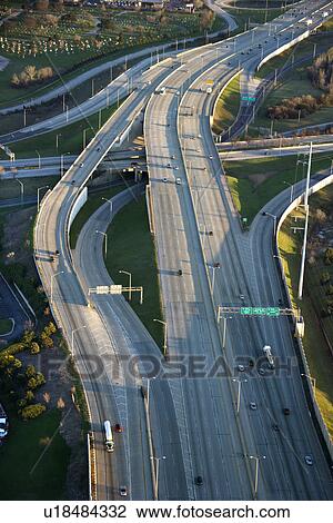 Aerial view of traffic on Dan Ryan Expressway in Chicago, Illinois View Large Photo Image Stock Image - Aerial view of traffic on Dan Ryan Expressway in Chicago, Illinois. Fotosearch