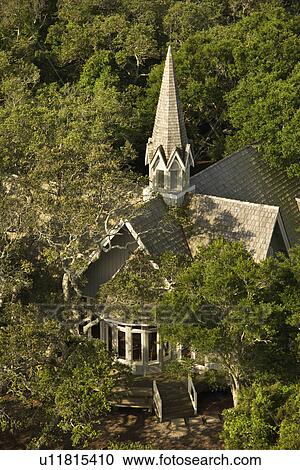 Church surrounded by trees on Bald Head Island, North Carolina View Large Photo Image Stock Image - Church surrounded by trees on Bald Head Island, North Carolina. Fotosearch