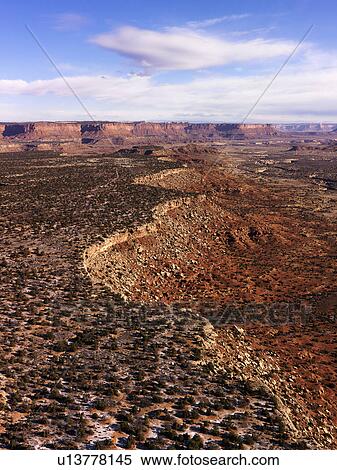 Aerial landscape of canyon in Canyonlands National Park, Utah, United States View Large Photo Image Stock Photography - Aerial landscape of canyon in Canyonlands National Park, Utah, United States. Fotosearch