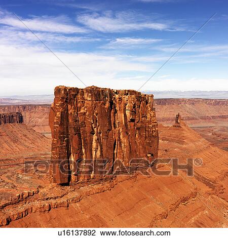 Aerial landscape of mesas in Canyonlands National Park, Moab, Utah, United States. View Large Photo Image Stock Image - Aerial landscape of mesas in Canyonlands National Park, Moab, Utah, United States.. Fotosearch