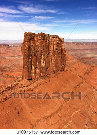 Aerial landscape of mesas in Canyonlands National Park, Moab, Utah, United States. View Large Photo Image Stock Photo - Aerial landscape of mesas in Canyonlands National Park, Moab, Utah, United States.. Fotosearch