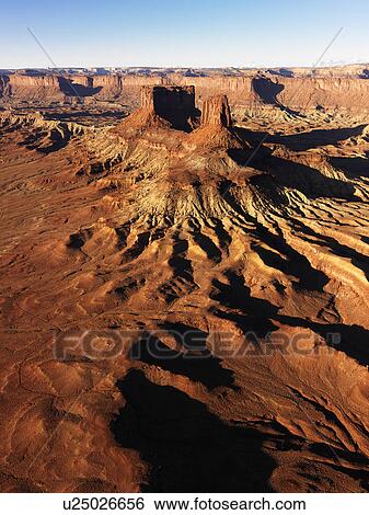 Aerial landscape of mesas in Canyonlands National Park, Moab, Utah, United States. View Large Photo Image Stock Photograph - Aerial landscape of mesas in Canyonlands National Park, Moab, Utah, United States.. Fotosearch