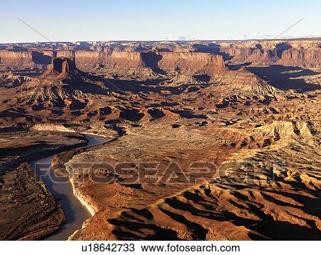 Aerial landscape of river in Canyonlands National Park, Moab, Utah, United States. View Large Photo Image Stock Image - Aerial landscape of river in Canyonlands National Park, Moab, Utah, United States.. Fotosearch