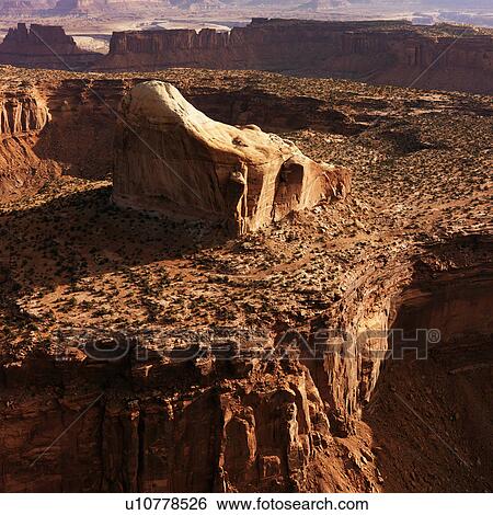 Aerial landscape of rock formation in Canyonlands National Park, Utah, United States. View Large Photo Image Stock Photograph - Aerial landscape of rock formation in Canyonlands National Park, Utah, United States.. Fotosearch