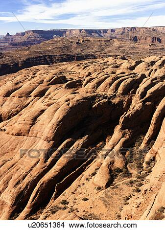 Aerial landscape of rocks Canyonlands National Park, Moab, Utah, United States. View Large Photo Image Picture - Aerial landscape of rocks Canyonlands National Park, Moab, Utah, United States.. Fotosearch